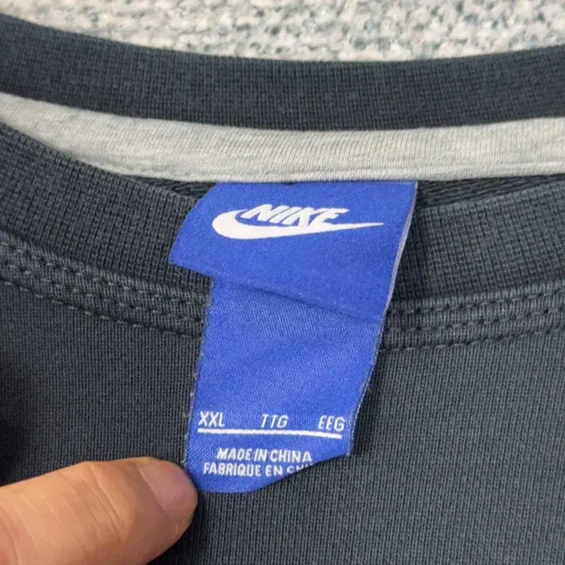 나이키 남성 스우시 로고 블랙 맨투맨 XXL 상품이미지3