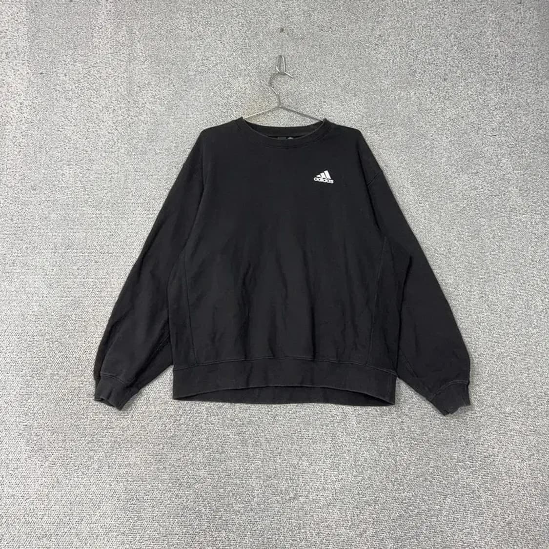 아디다스 오리지날 로고 블랙 스웻셔츠 맨투맨 L 상품이미지1