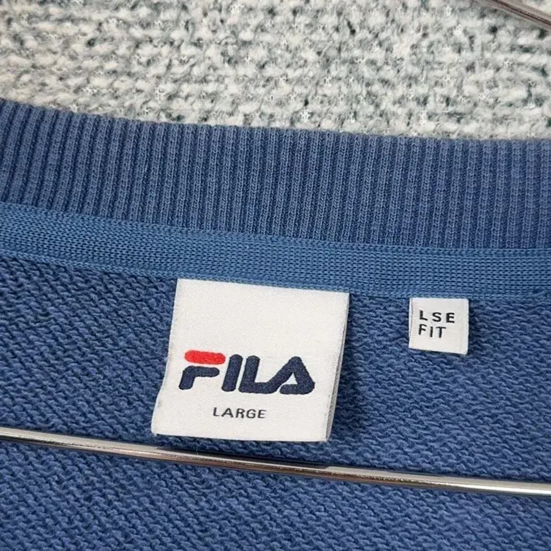 휠라 로고 스트라이프 올드스쿨 맨투맨 L 상품이미지3