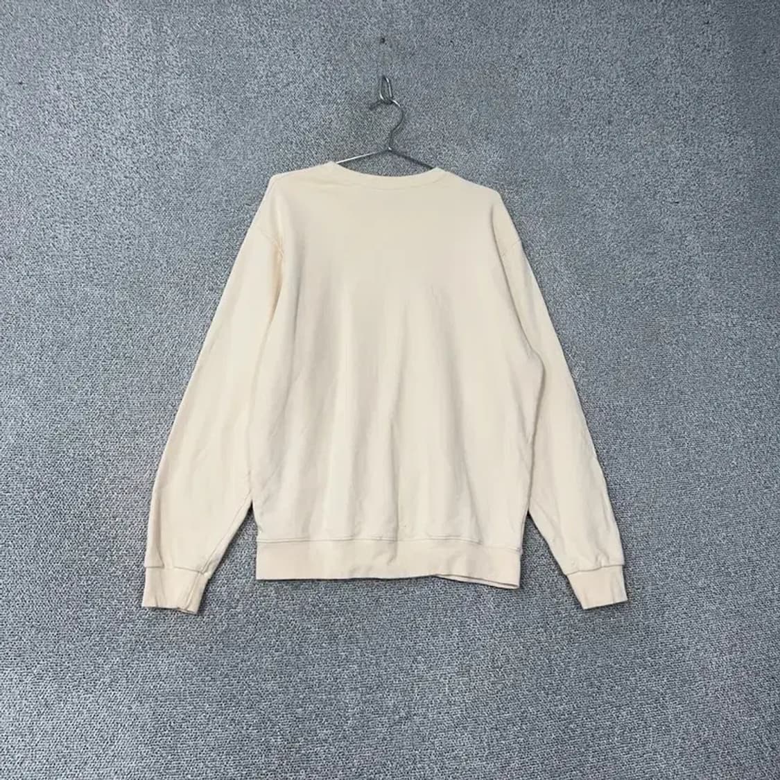 하덱스 프린팅 로고 크림 맨투맨 M 상품이미지2