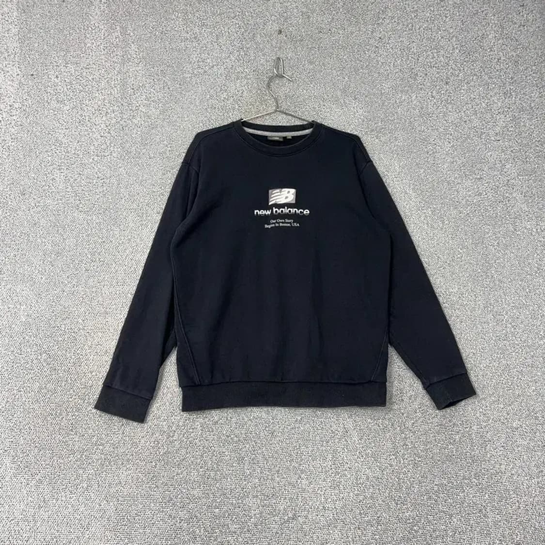 뉴발란스 프린팅 로고 캐주얼 남성 맨투맨 100 상품이미지1