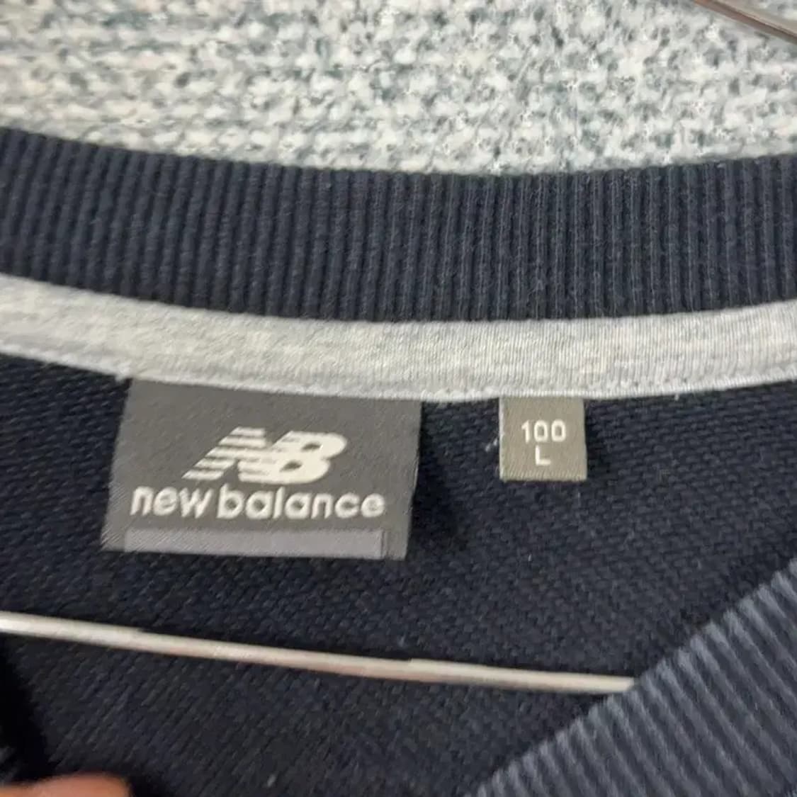 뉴발란스 프린팅 로고 캐주얼 남성 맨투맨 100 상품이미지3