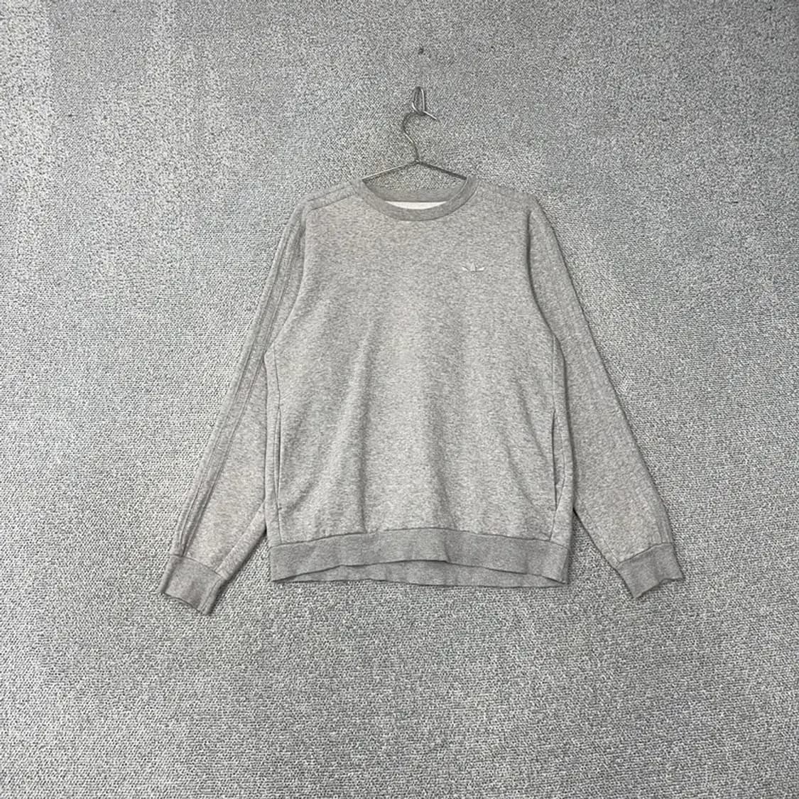 아디다스 불꽃 삼선 라이트 그레이 맨투맨 100 상품이미지1