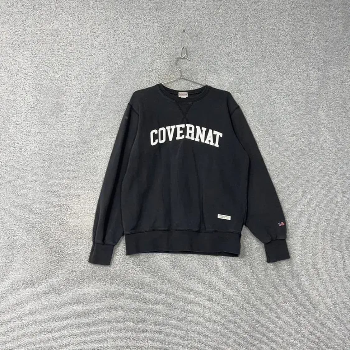 커버낫 로고 블랙 맨투맨 XL 상품이미지1