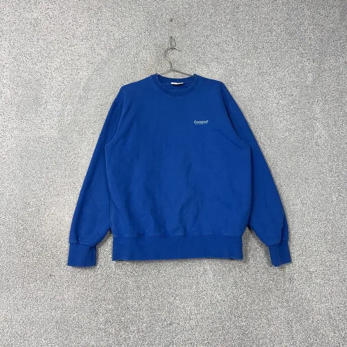 커버낫 로고 블루 맨투맨 L 상품이미지1