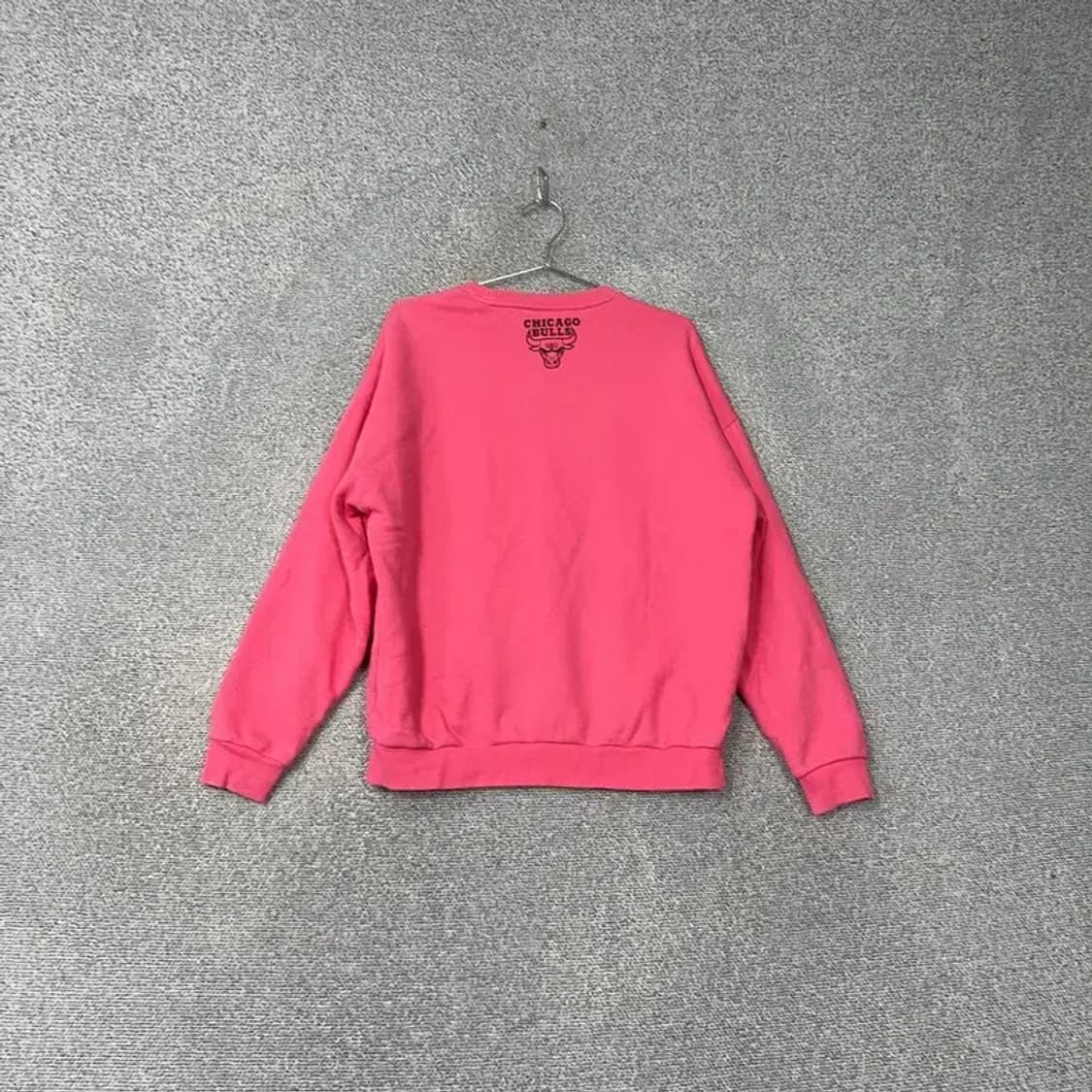 NBA 시카고 불스 핑크 프린팅 로고 오버핏 스웻셔츠 맨투맨 S 상품이미지2