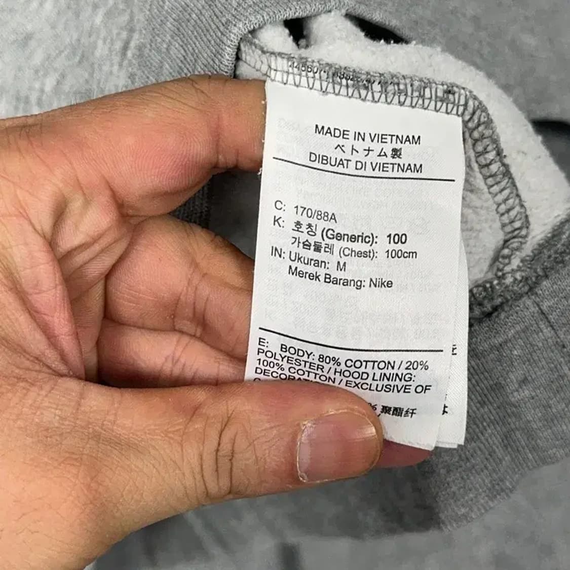 나이키 NBA 프린팅 그레이 후드티 M 상품이미지4