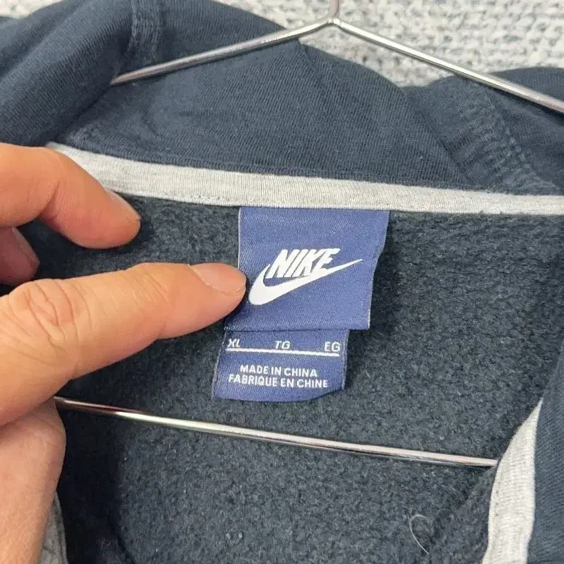 나이키 네이비 캐주얼 로고 스우시 후드집업 XL 상품이미지3