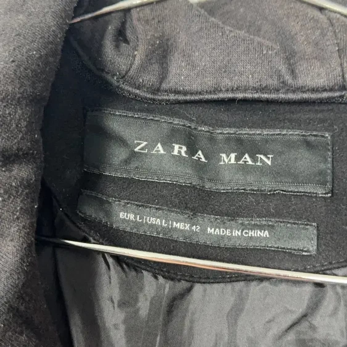 자라 남성 캐주얼 후드 블랙 자켓 L 상품이미지3