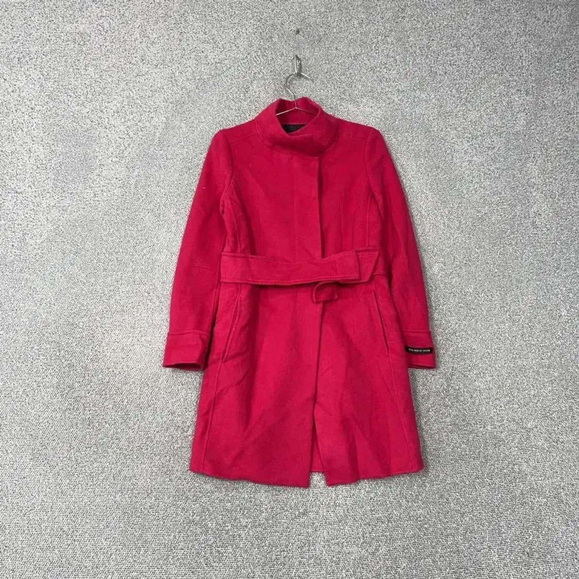 한섬 시스템 울 레드 벨티드 코트 82-94-160 상품이미지1