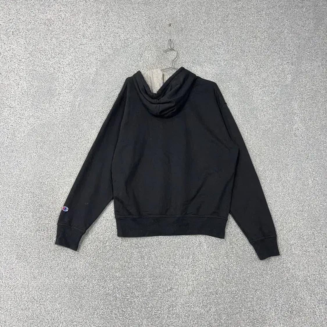챔피온 캐주얼 소매 로고 블랙 후드티 M 상품이미지2