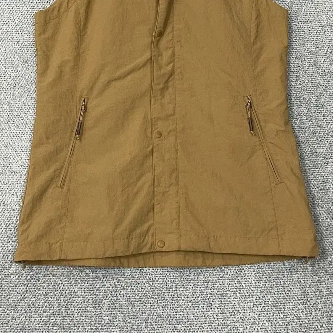 콜롬비아 로고 카키 등산 조끼 M 상품이미지4