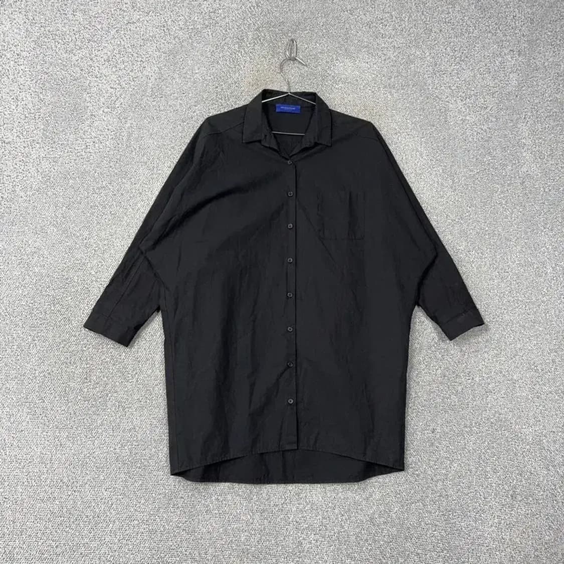 모조에스핀 오버핏 블랙 셔츠 원피스 86-167 상품이미지1