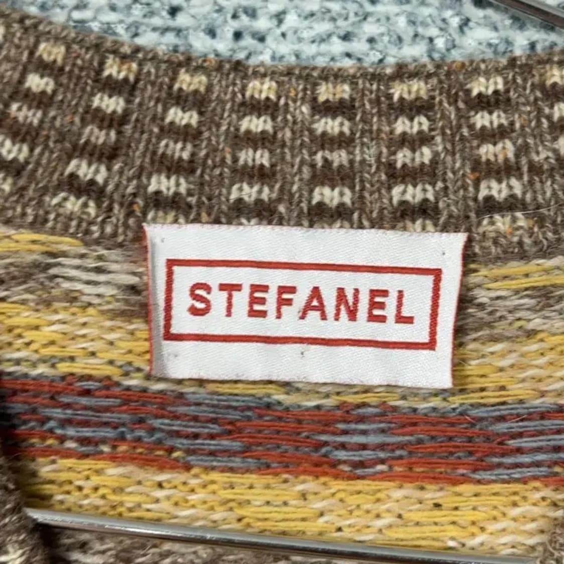 스트라이프 브라운 패턴 가디건 상품이미지3