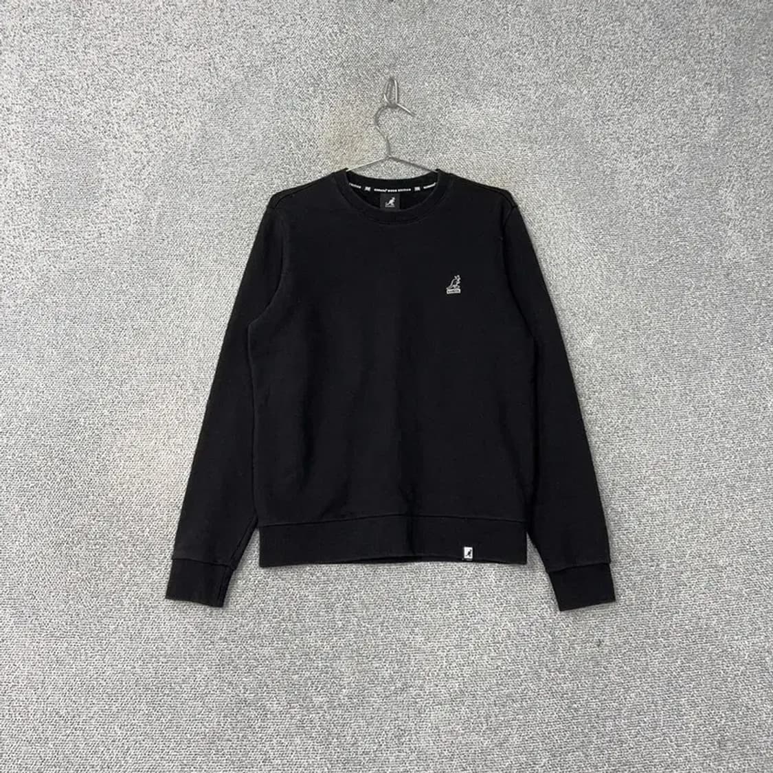 캉콜 로고 캐주얼 블랙 맨투맨 S 상품이미지1