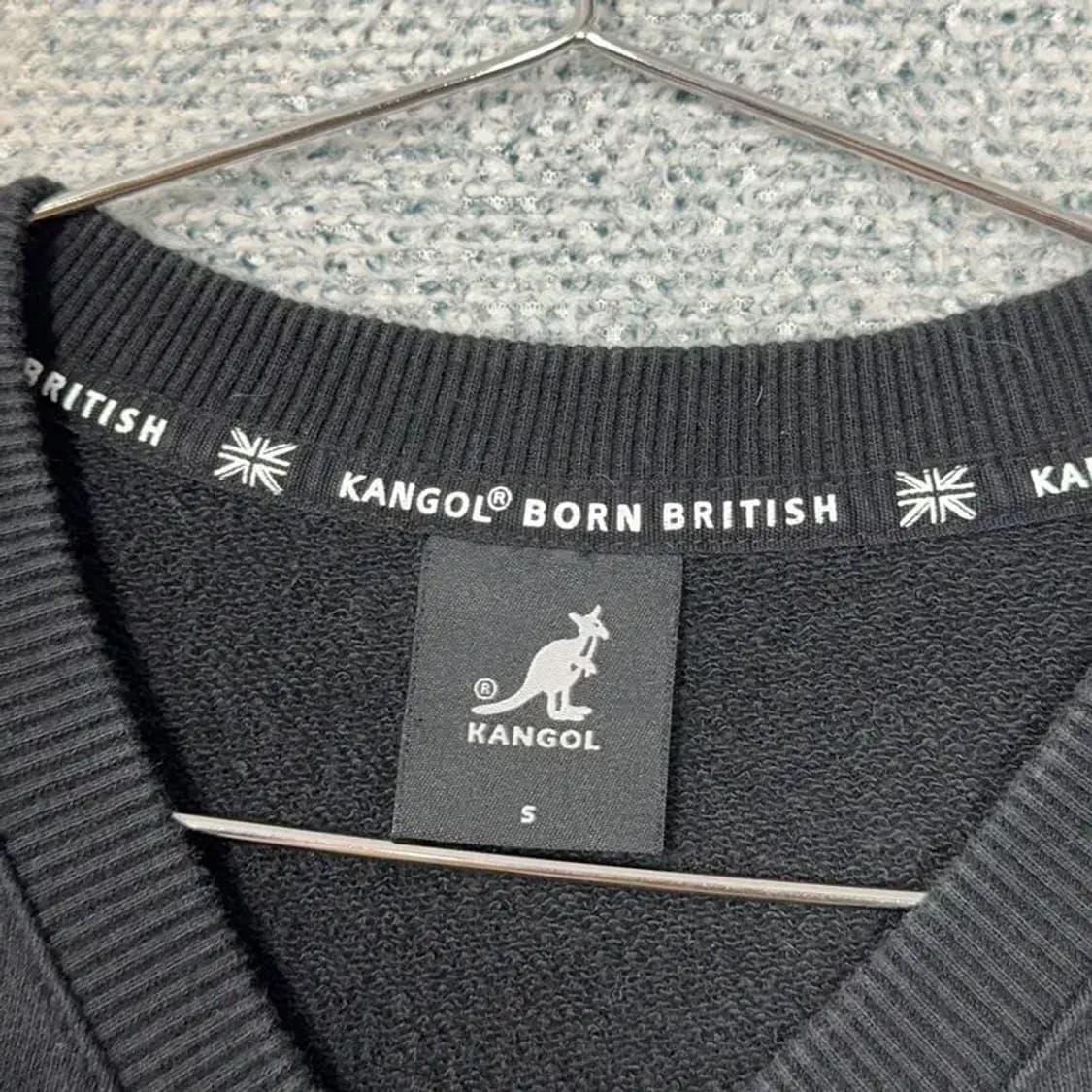 캉콜 로고 캐주얼 블랙 맨투맨 S 상품이미지3