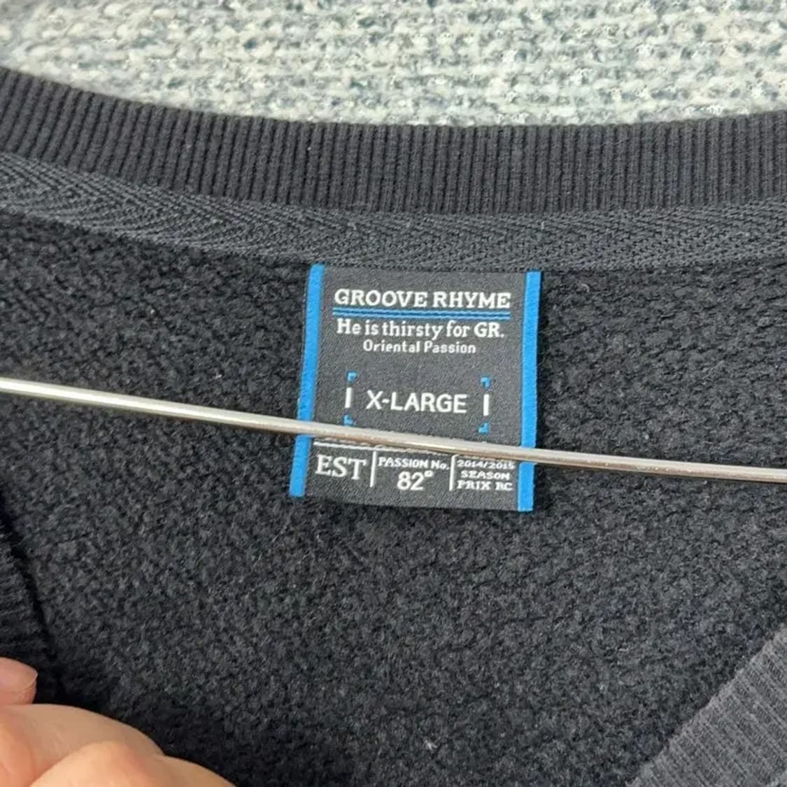 그루브라임 프린팅 뉴욕 블랙 맨투맨 XL 상품이미지3