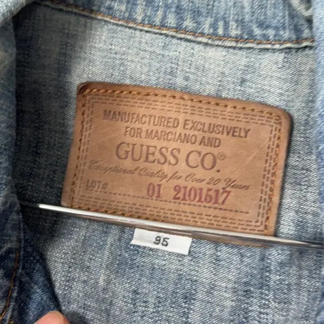 게스 빈티지 워시드 여성 데님자켓 청자켓 95 상품이미지3