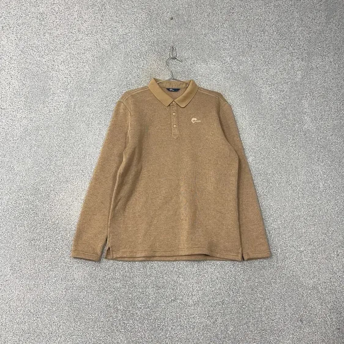 네파 베이지 로고 기모 남성 카라티 XL 상품이미지1