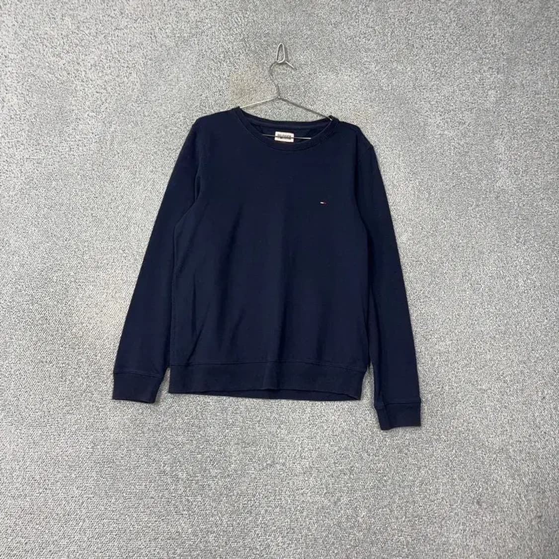 타미힐피거 네이비 캐주얼 로고 남성 맨투맨 L 상품이미지1