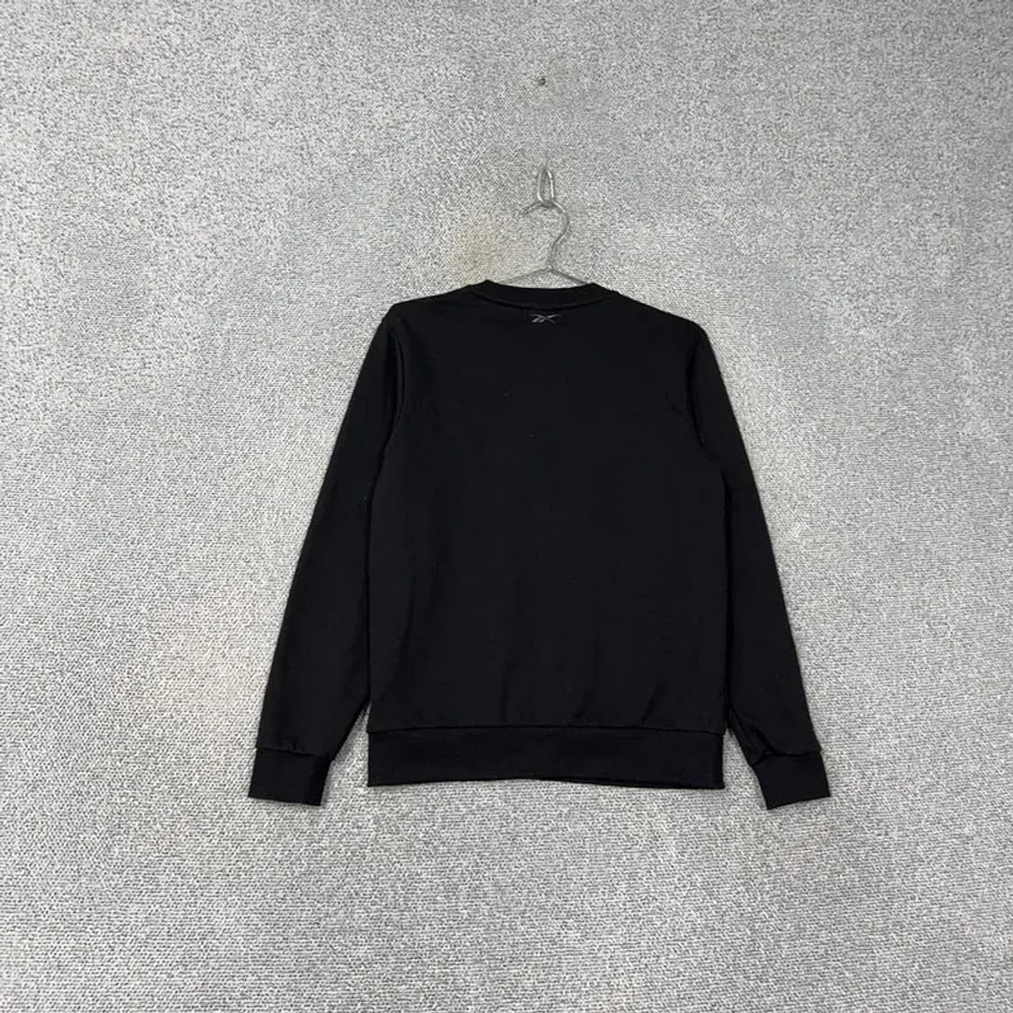 리복 블랙 스펠 로고 캐주얼 맨투맨 S 상품이미지2