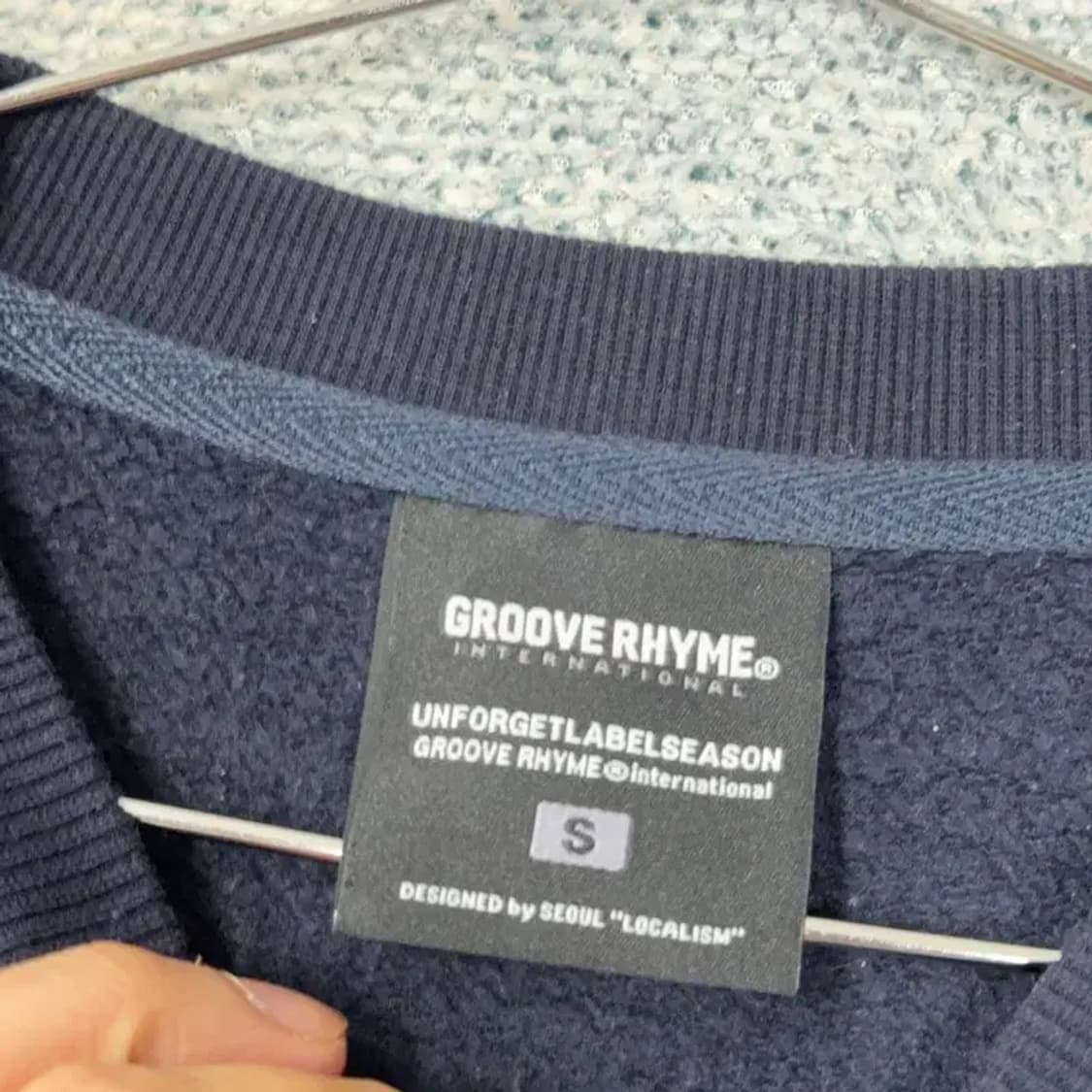 그루브라임 로고 사이드라인 맨투맨 S 상품이미지3