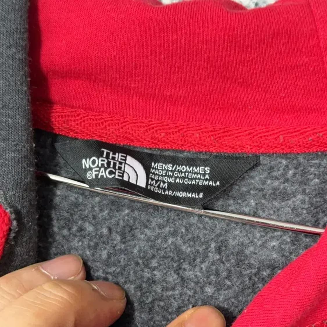 노스페이스 딥그레이 프린팅 로고 후드티 M 상품이미지3