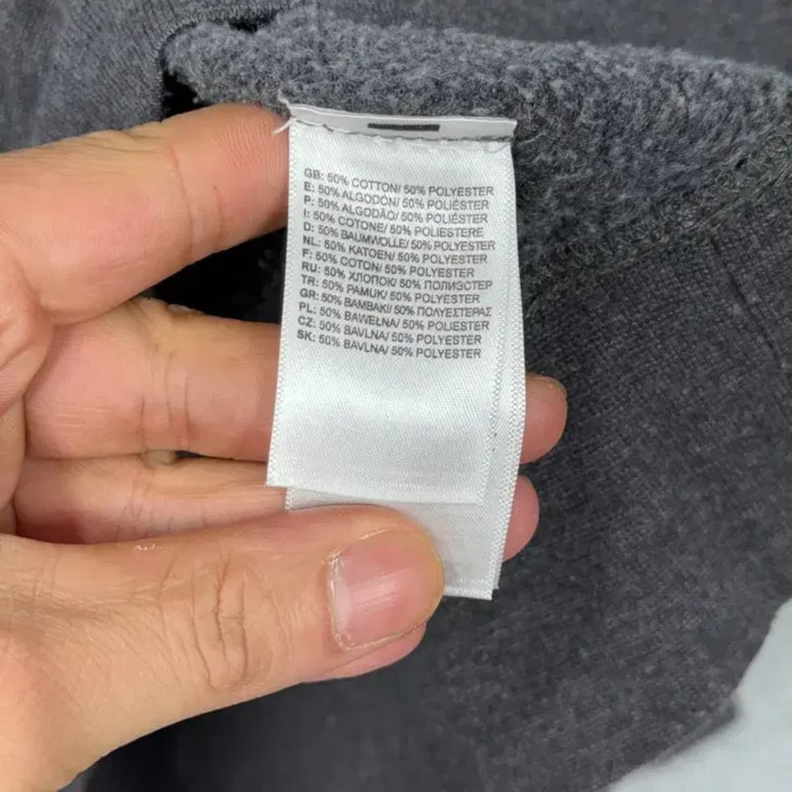 노스페이스 딥그레이 프린팅 로고 후드티 M 상품이미지4