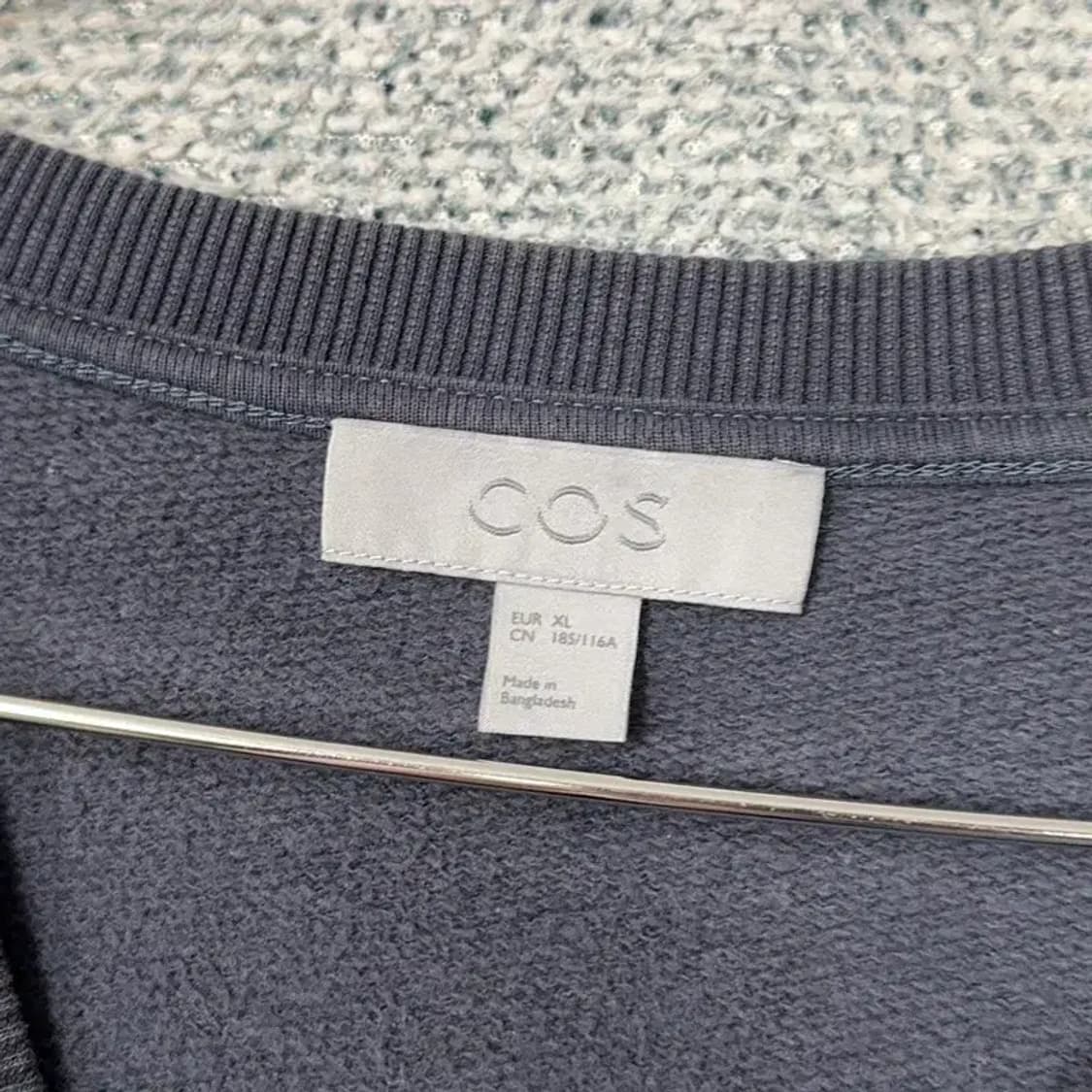 코스 남성 캐주얼 스티치 오버핏 맨투맨 XL 상품이미지3