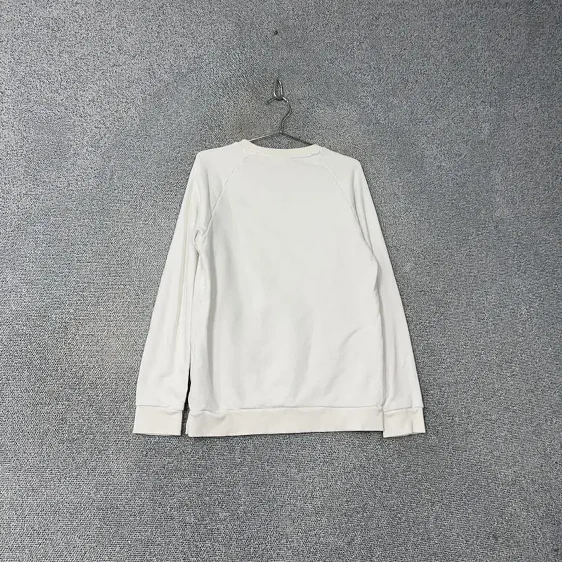 아디다스 로고 화이트 맨투맨 M 상품이미지2