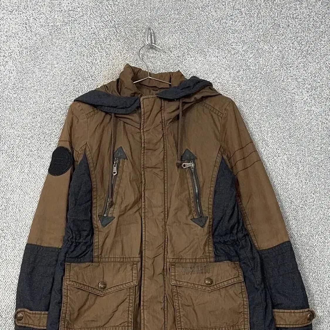 버커루 빈티지 포켓 브라운 롱 자켓 S 상품이미지3