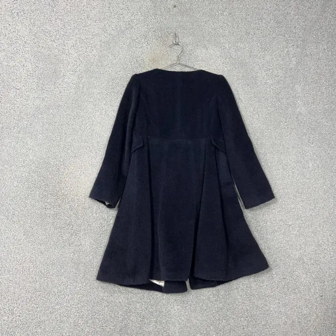 사틴 알파카 울 네이비 코트 88-97-165 상품이미지2