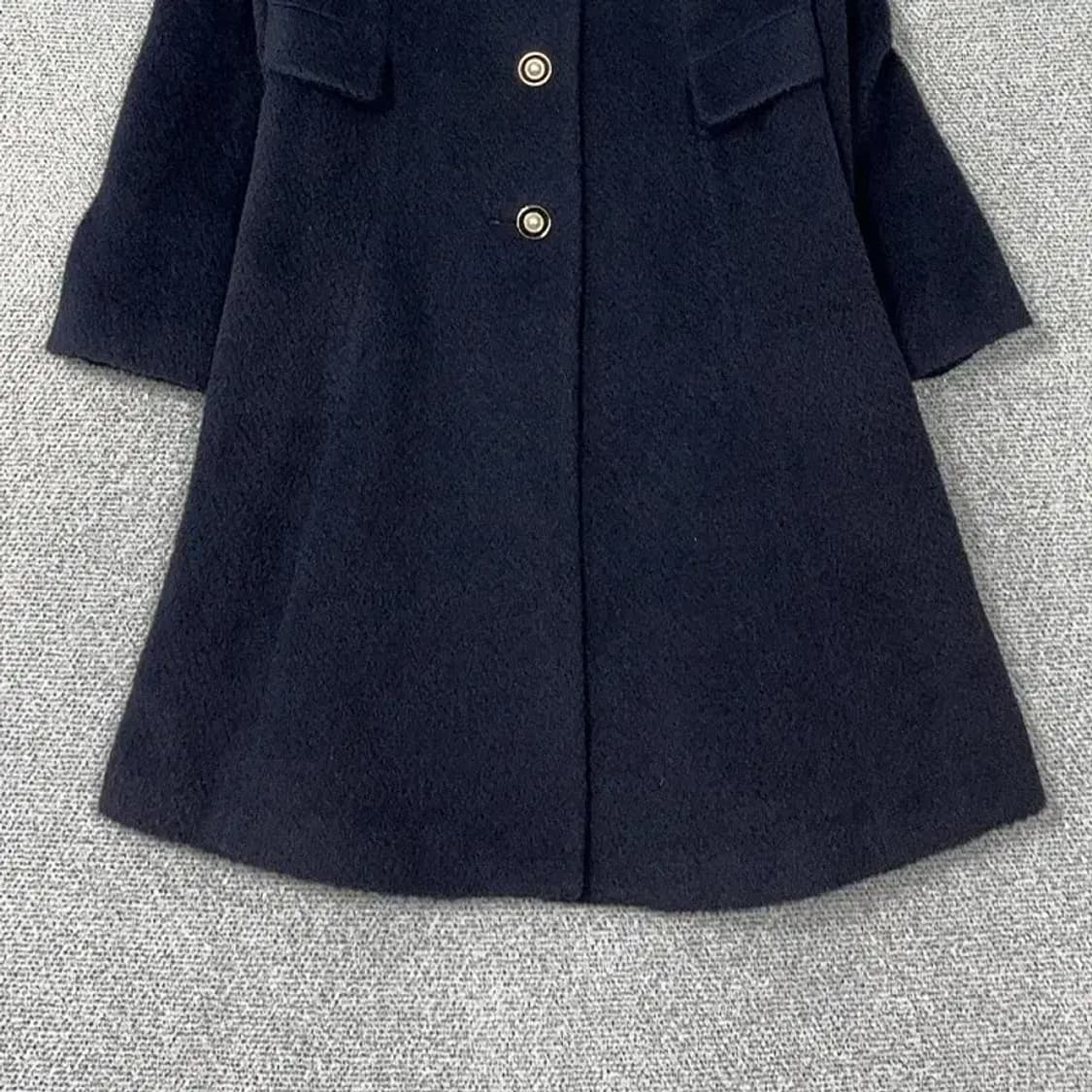 사틴 알파카 울 네이비 코트 88-97-165 상품이미지4
