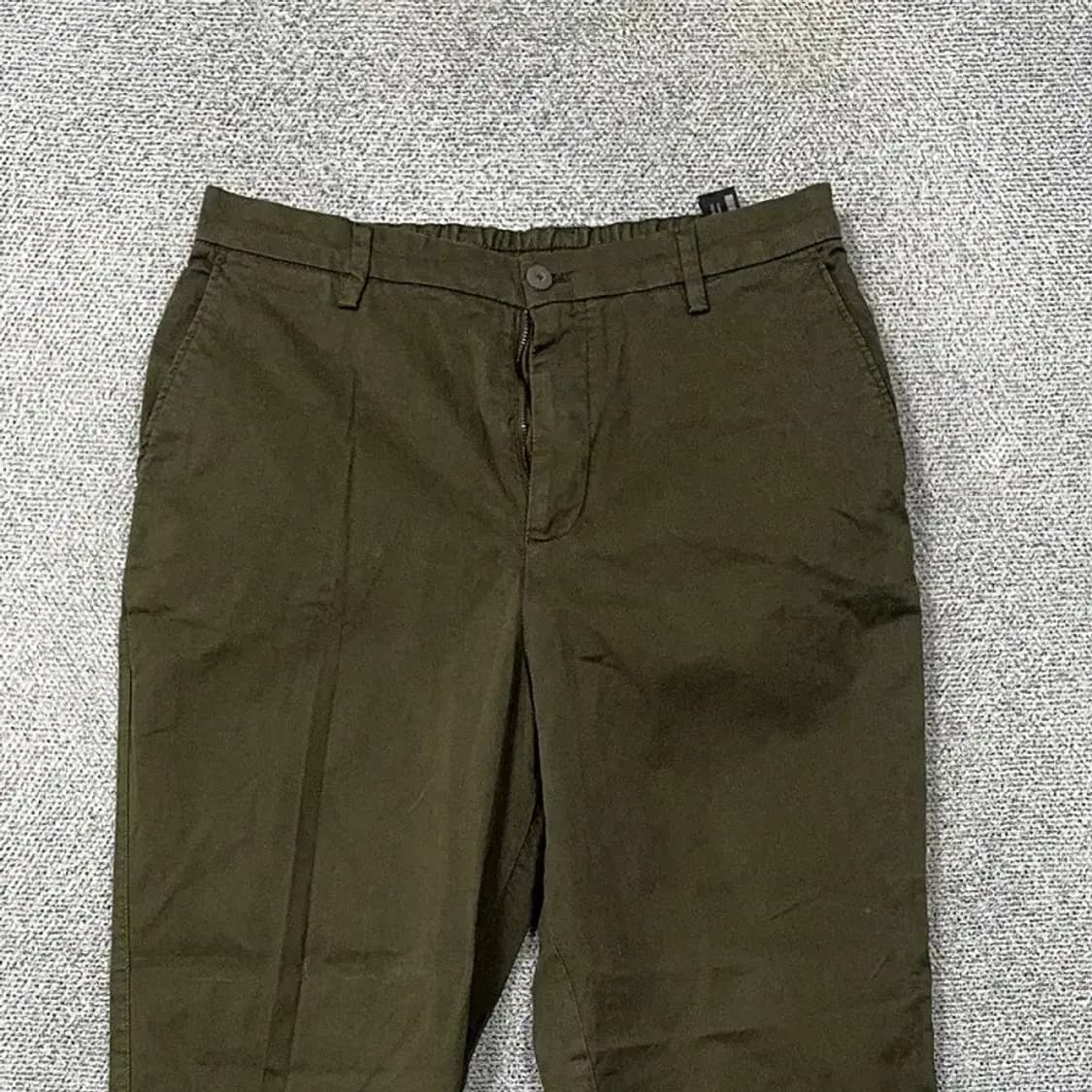 자라 남성 밴딩 카키 치노팬츠 32 상품이미지3