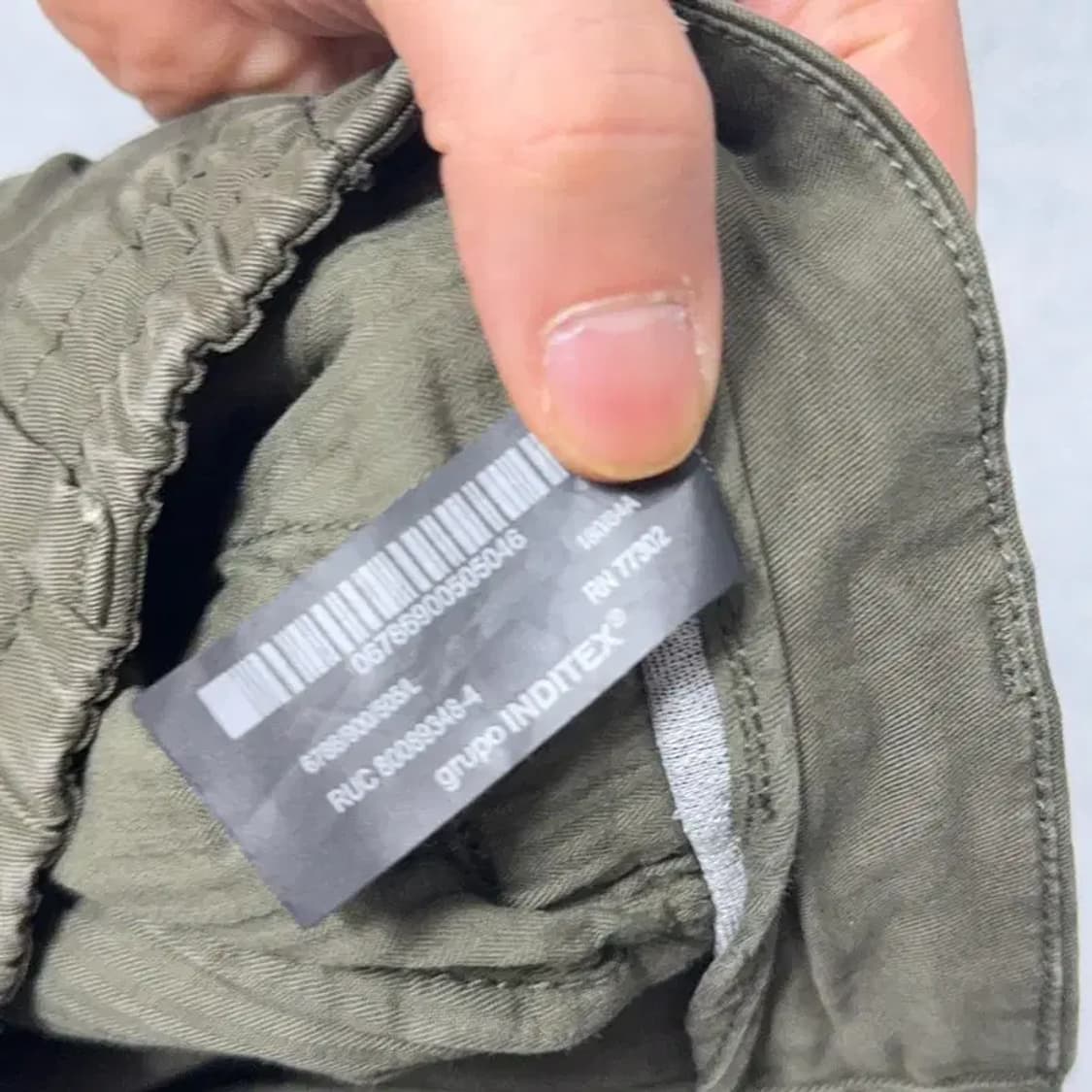 자라 남성 밴딩 카키 치노팬츠 32 상품이미지6