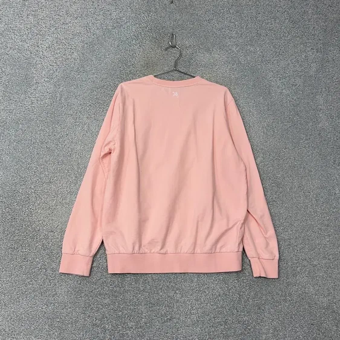 캉골 캐주얼 로고 연핑크 오버핏 맨투맨 XL 상품이미지2