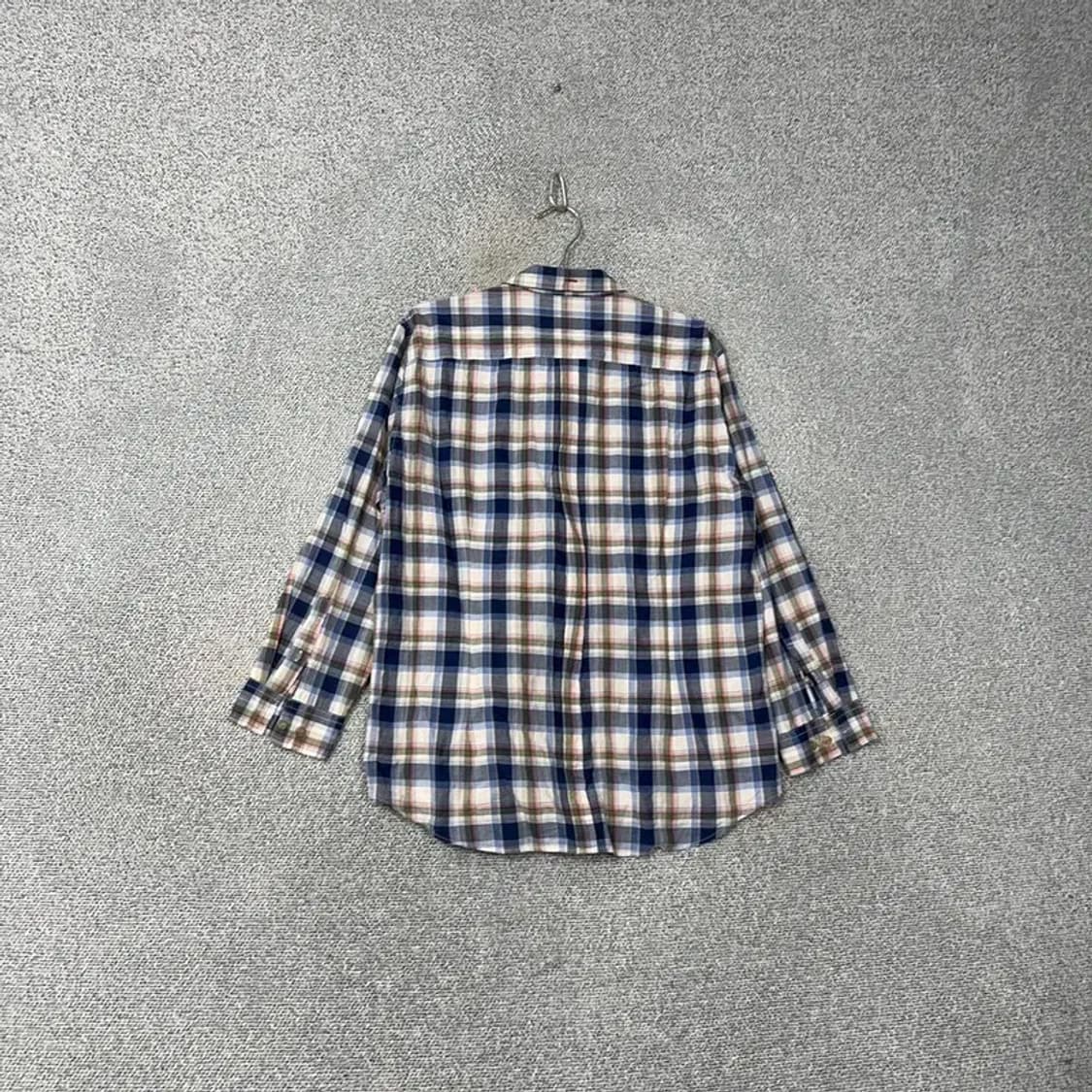 코모도 남성 포켓 캐주얼 체크 남방 셔츠 110 상품이미지2