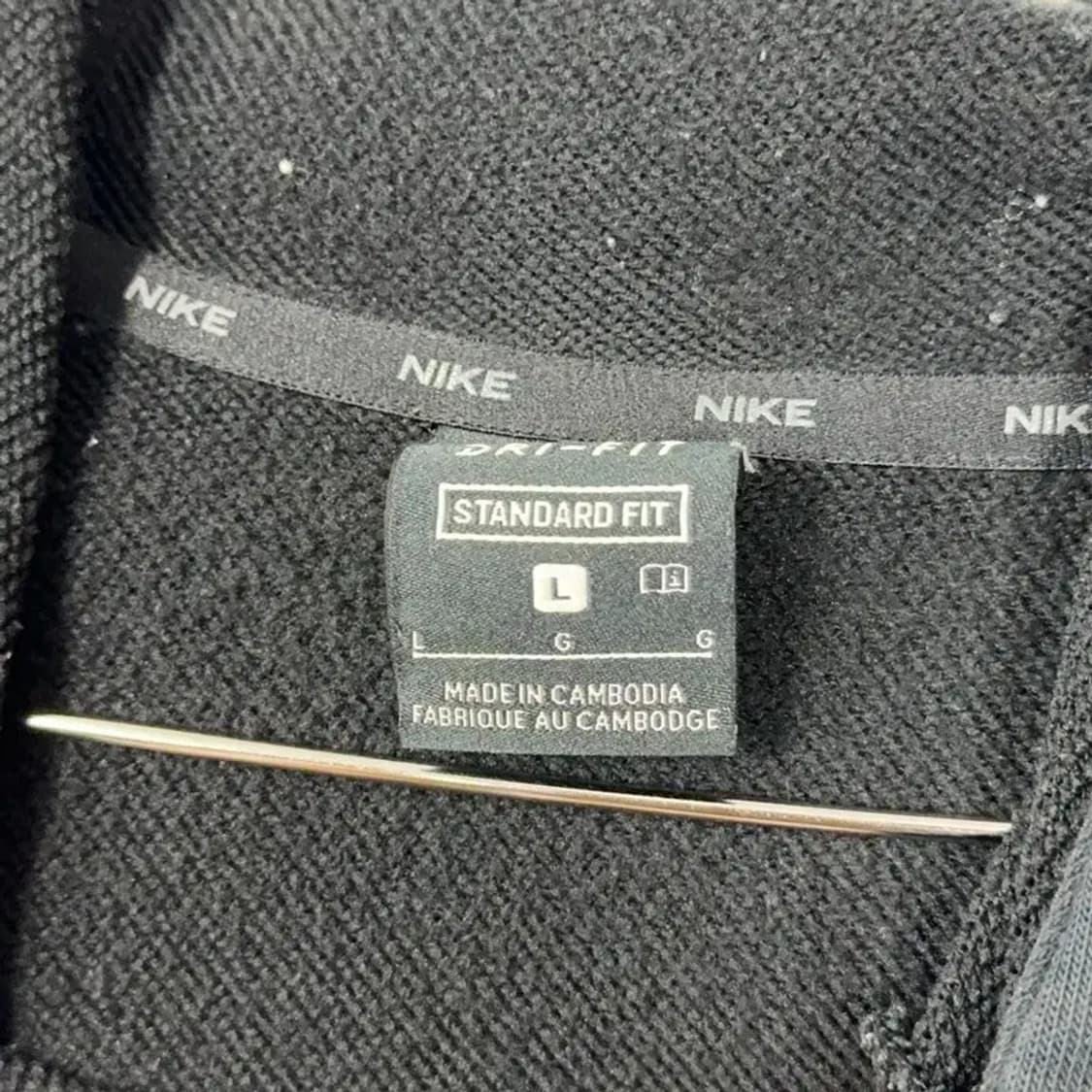 나이키 프린팅 빅스우시 블랙 후드티 L 상품이미지3