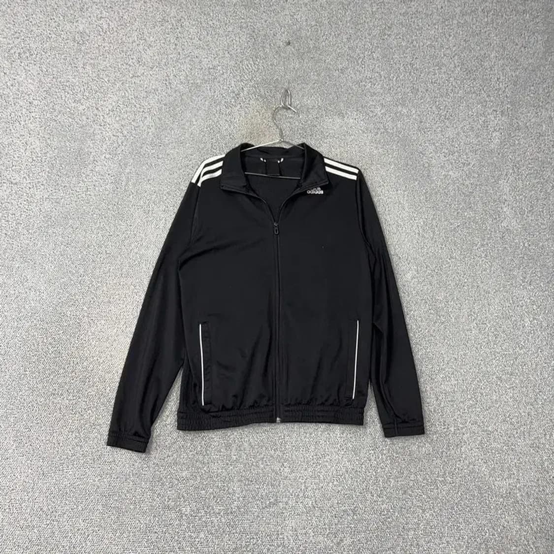 아디다스 블랙 오리지날 로고 삼선 집업 져지 105 상품이미지1