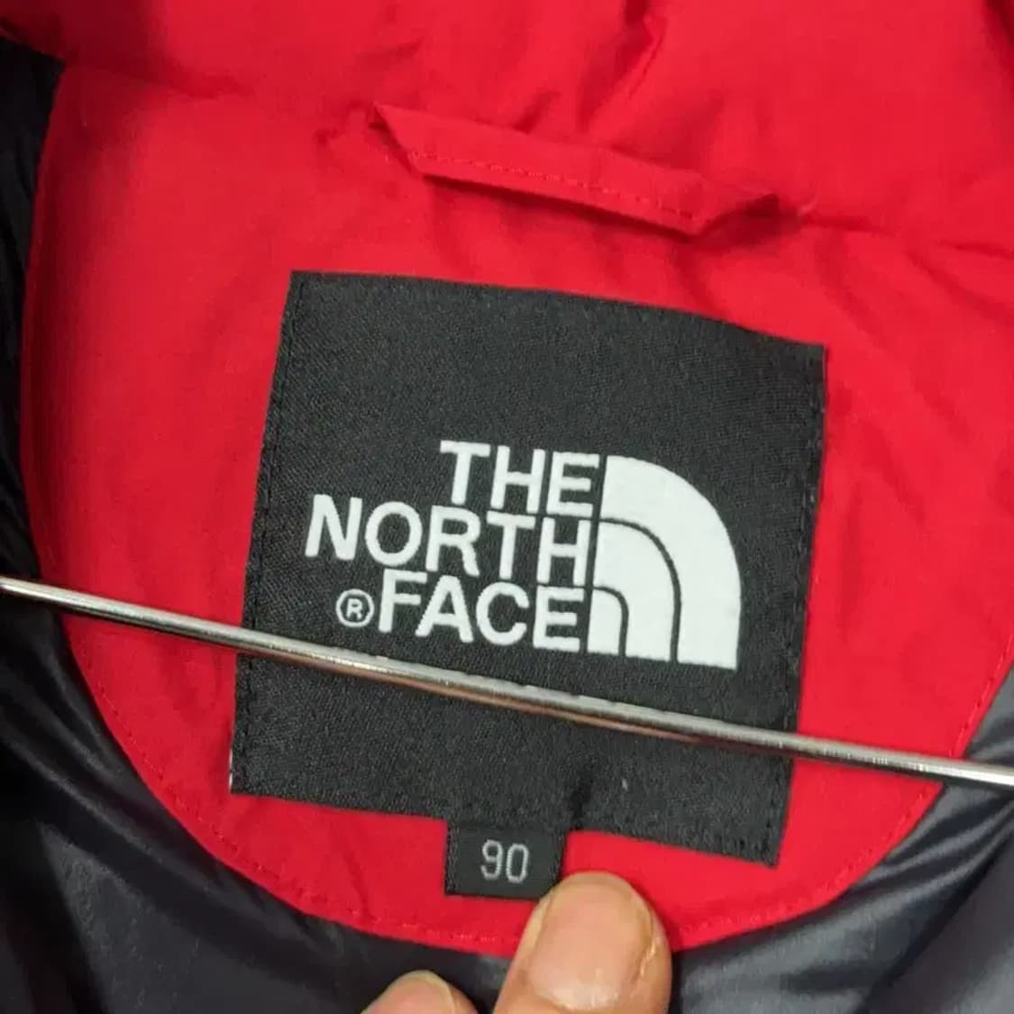 노스페이스 구스다운 레드 패딩 90 상품이미지4