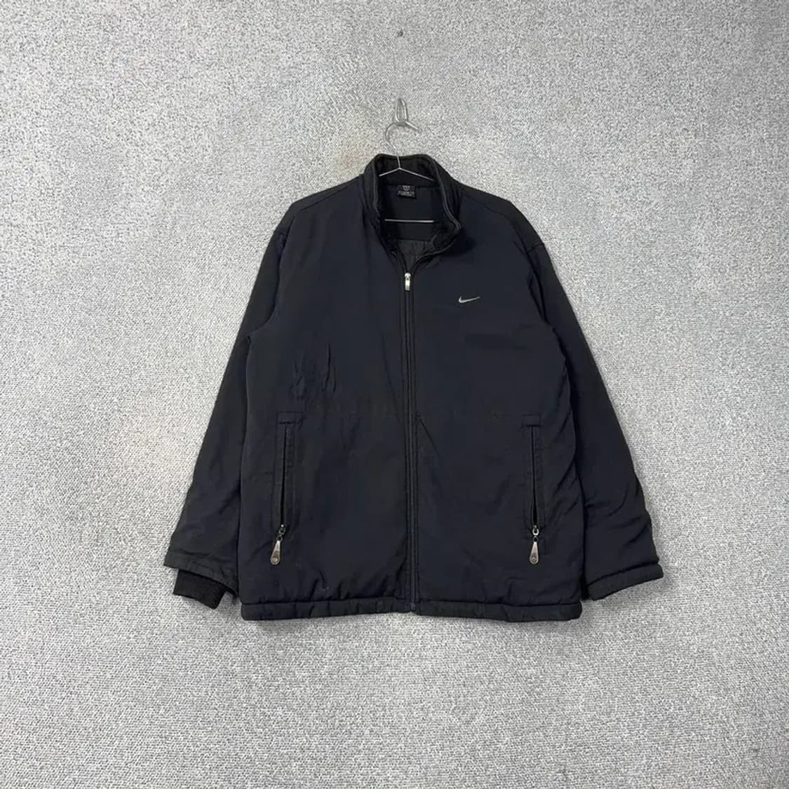 나이키 블랙 로고 기능성 바람막이 윈드 집업 자켓 XL 상품이미지1