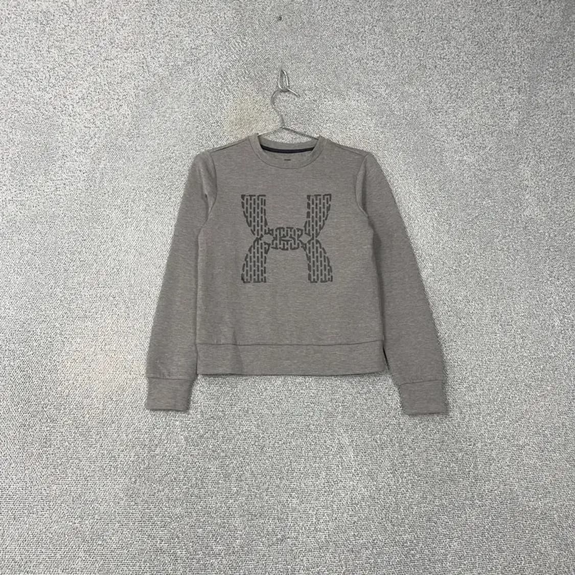 언더아머 프린팅 기능성 그레이 맨투맨 S 상품이미지1