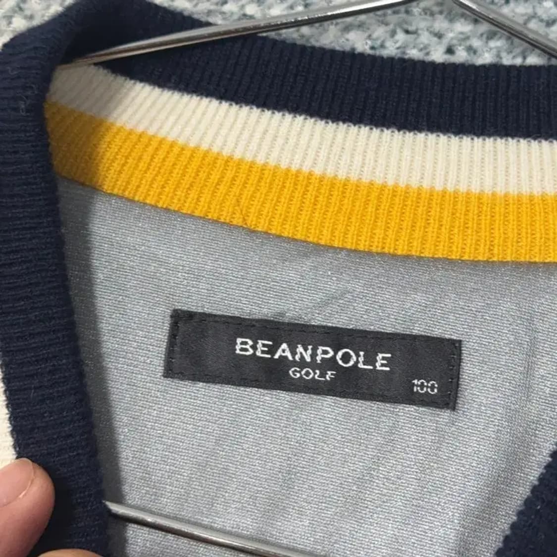 빈폴 골프 캐시미어 그레이 방풍 니트 100 상품이미지5