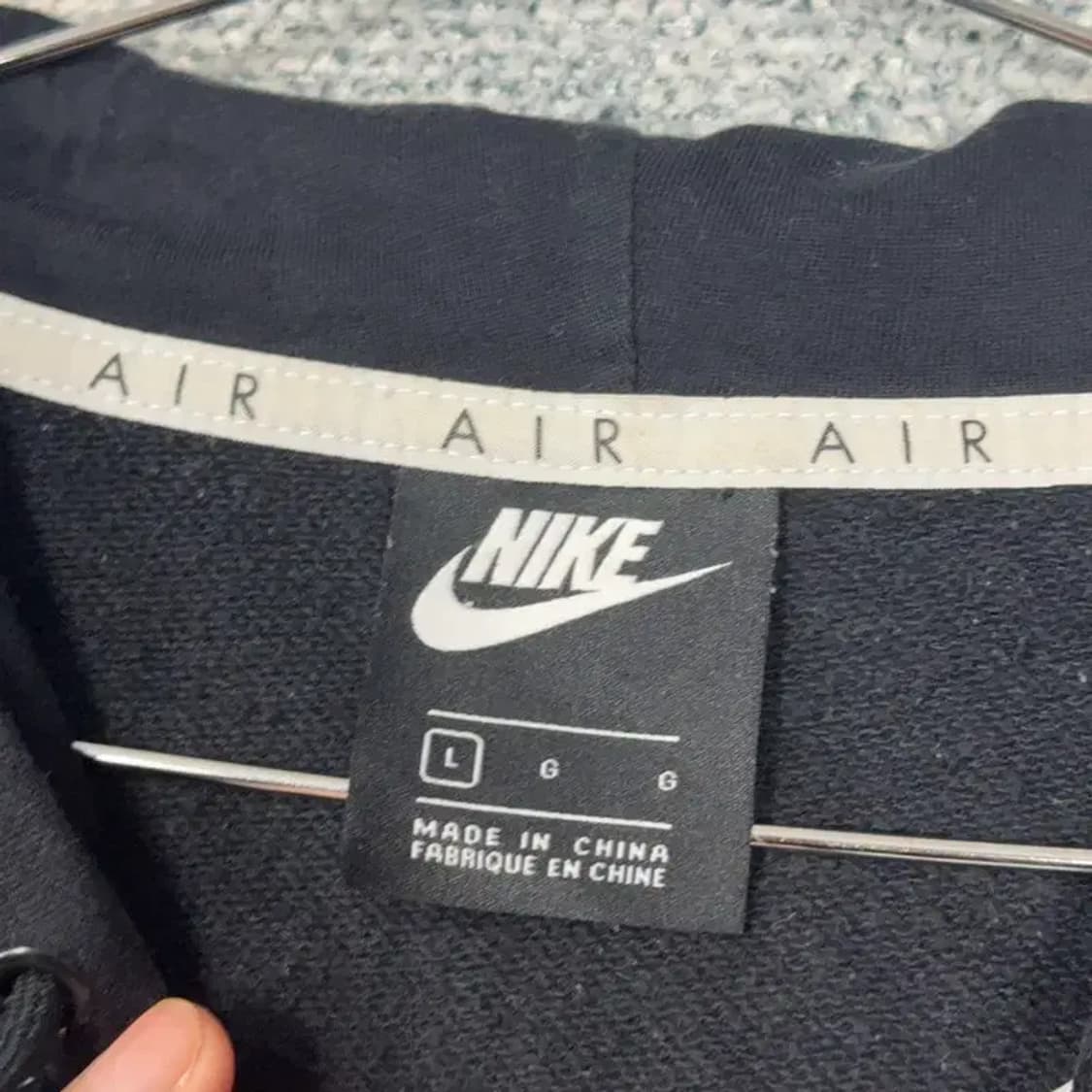 나이키 에어 스우시 블랙 후드집업 L 상품이미지3