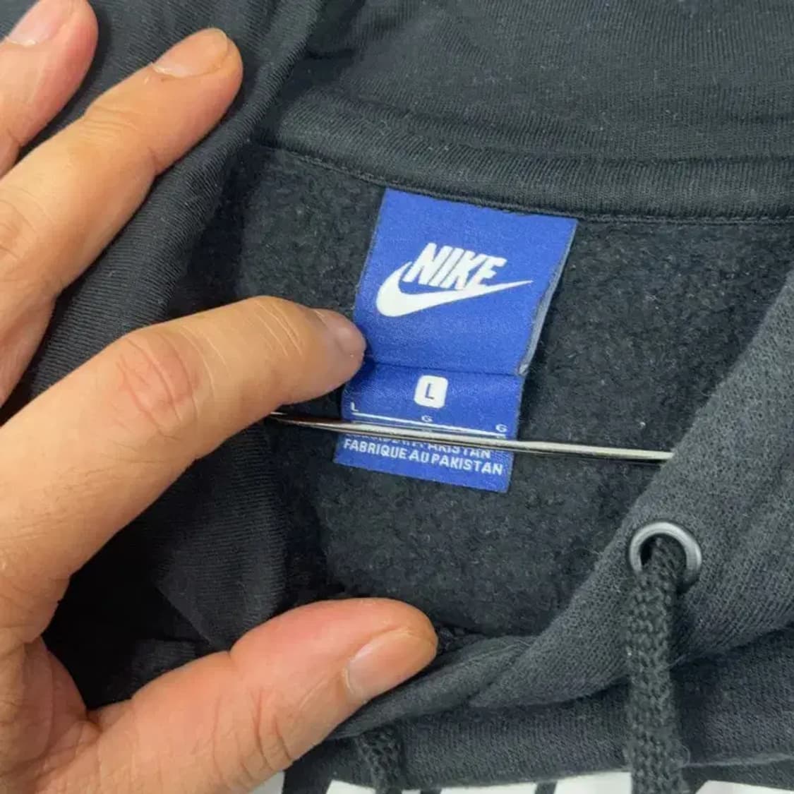 나이키 코리안 프린팅 블랙 후드티 L 상품이미지3