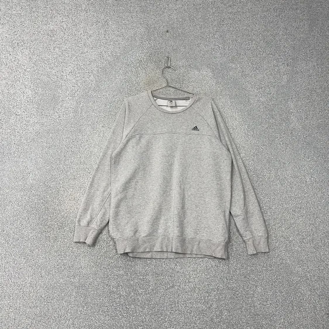 아디다스 삼각로고 그레이 맨투맨 110 상품이미지1