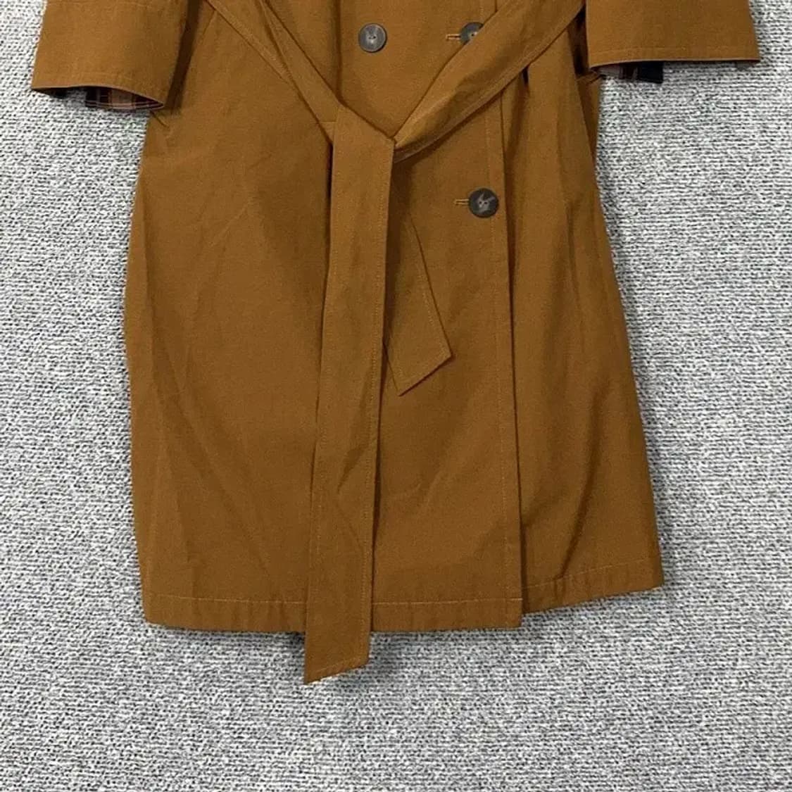 칼라거펠트 여성 코튼 카멜 트렌치코드 85 상품이미지4