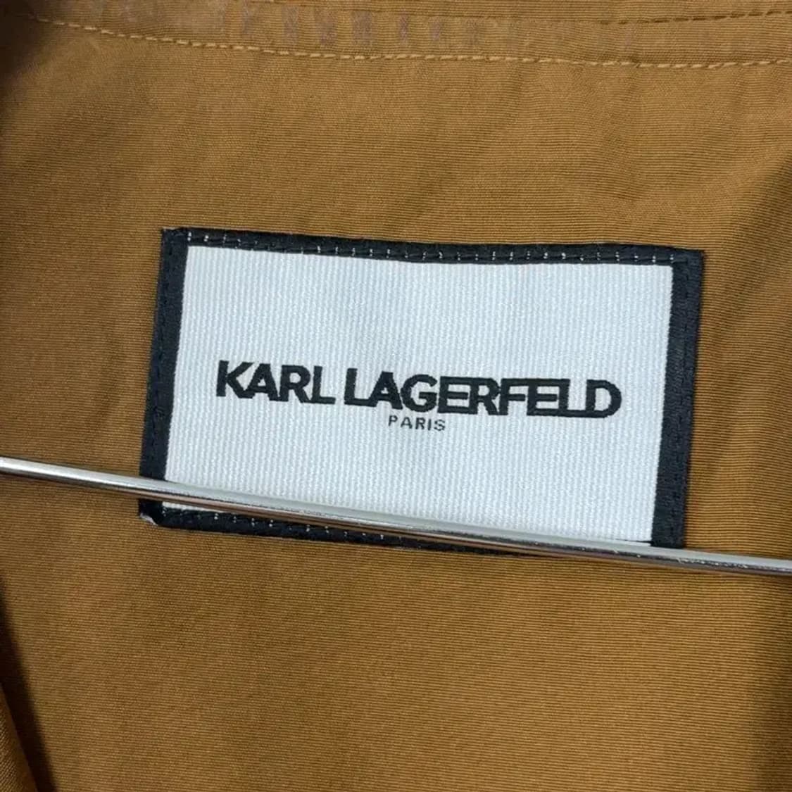 칼라거펠트 여성 코튼 카멜 트렌치코드 85 상품이미지5