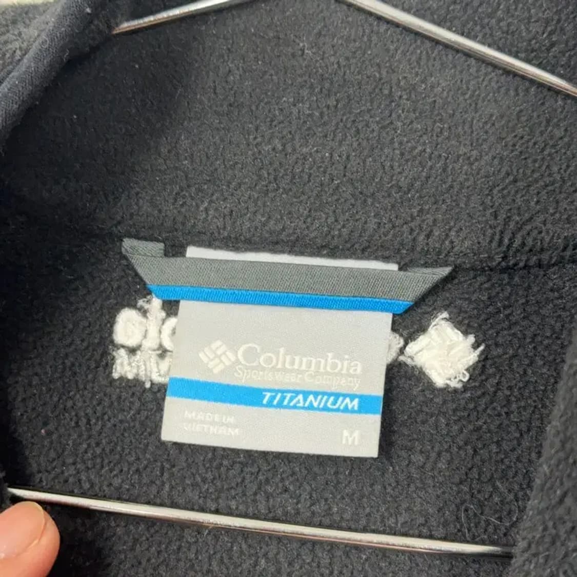 콜롬비아 블랙 후리스 M 상품이미지3