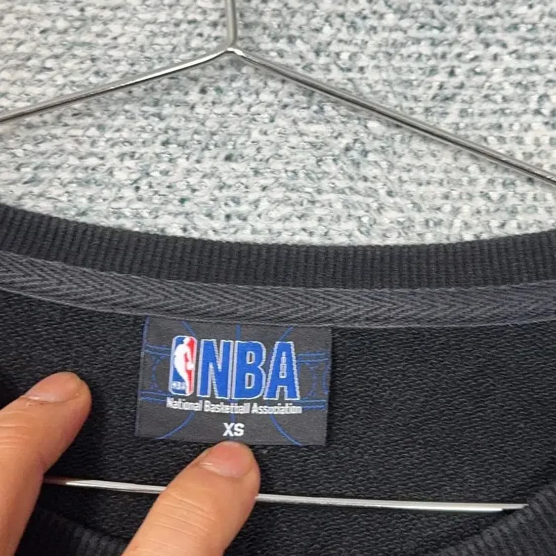 NBA 시카고불스 스펠로고 롱 오버핏 맨투맨 XS 상품이미지3